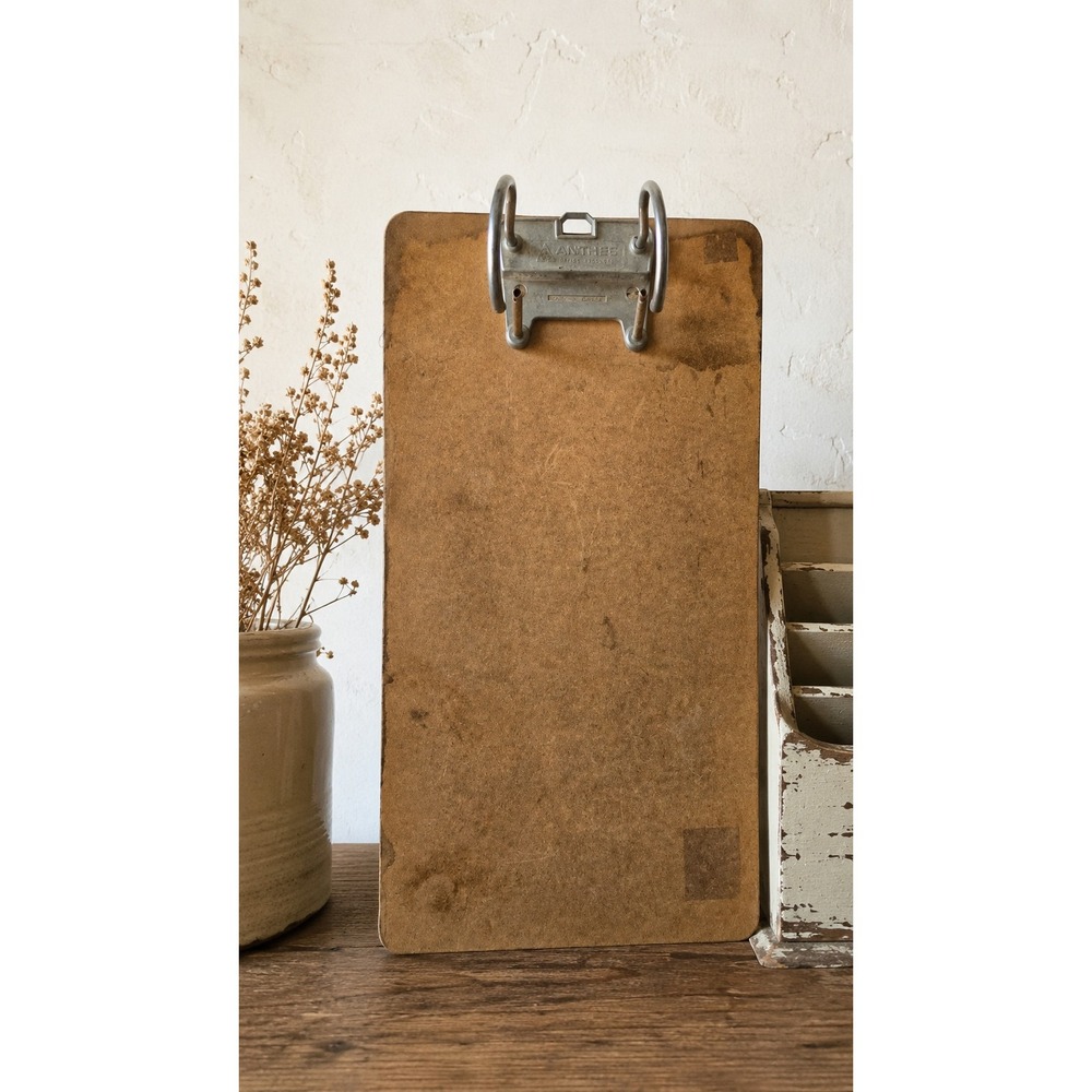 Vintage Anthes Receipt Spike Board Made in Canada General Store Office‎ Decor